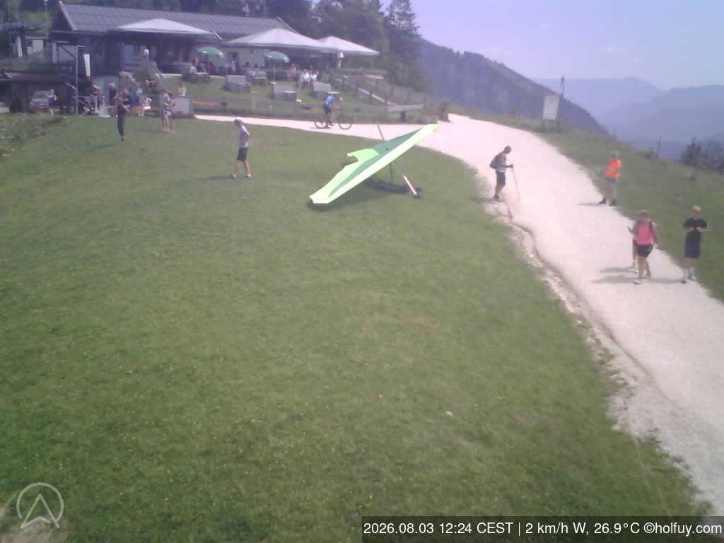 Archiv Foto Webcam Rauschberg in Ruhpolding - Startplatz Drachenflieger