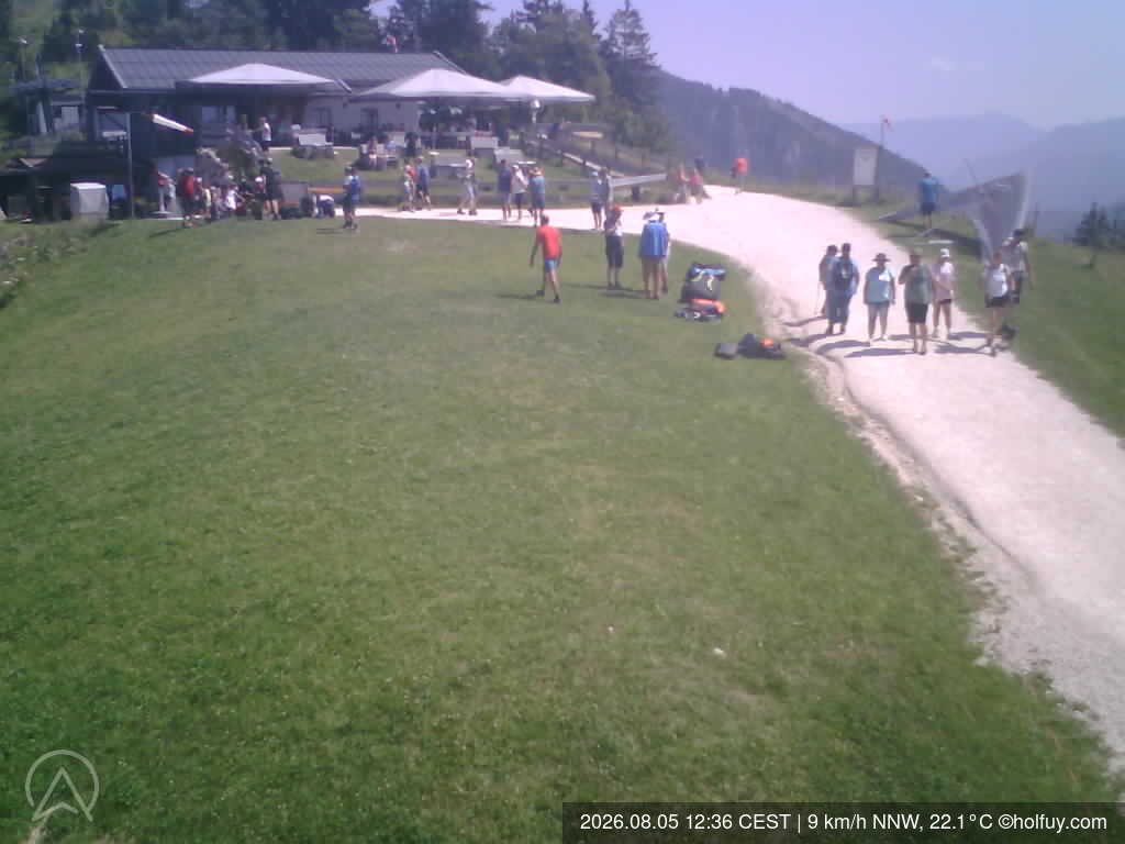 Archiv Foto Webcam Rauschberg in Ruhpolding - Startplatz Drachenflieger