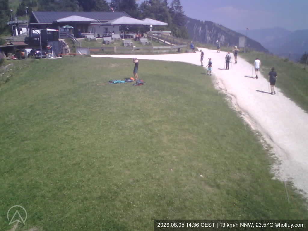 Archiv Foto Webcam Rauschberg in Ruhpolding - Startplatz Drachenflieger