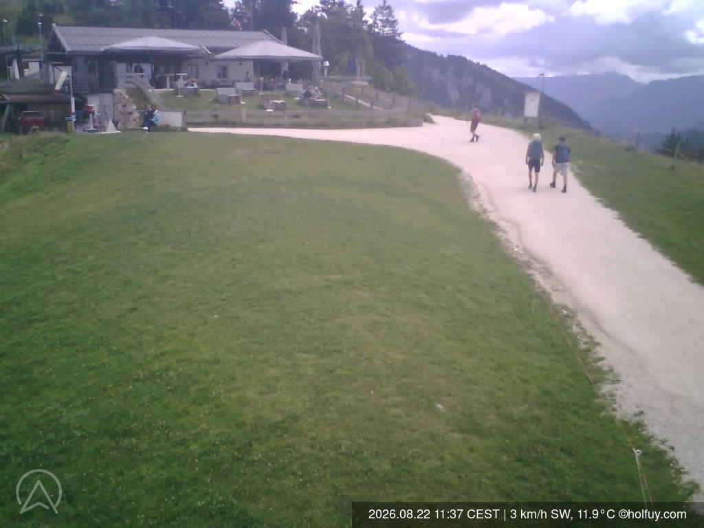 Archiv Foto Webcam Rauschberg in Ruhpolding - Startplatz Drachenflieger