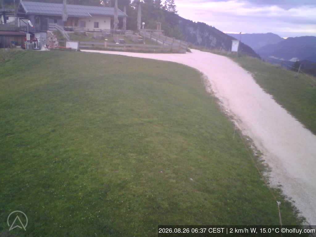 Archiv Foto Webcam Rauschberg in Ruhpolding - Startplatz Drachenflieger