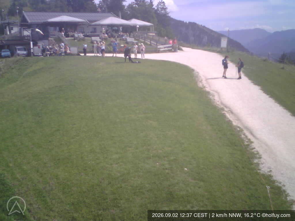 Archiv Foto Webcam Rauschberg in Ruhpolding - Startplatz Drachenflieger