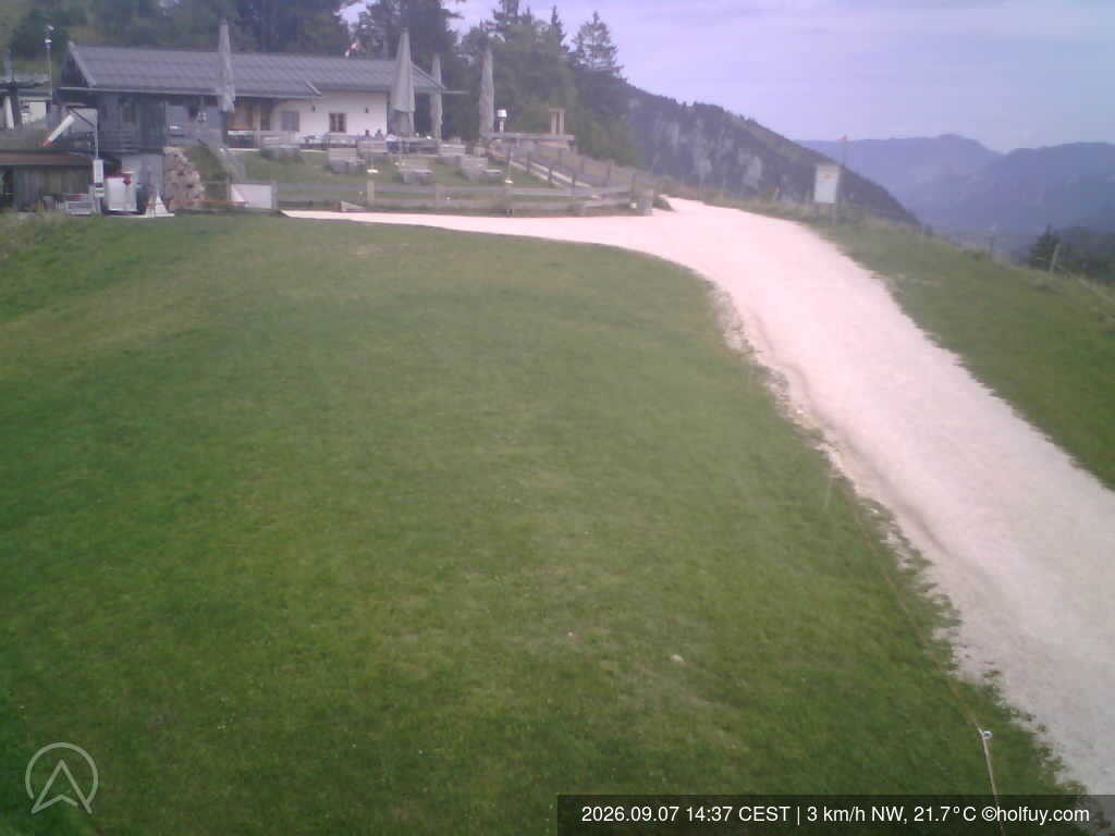 Archiv Foto Webcam Rauschberg in Ruhpolding - Startplatz Drachenflieger