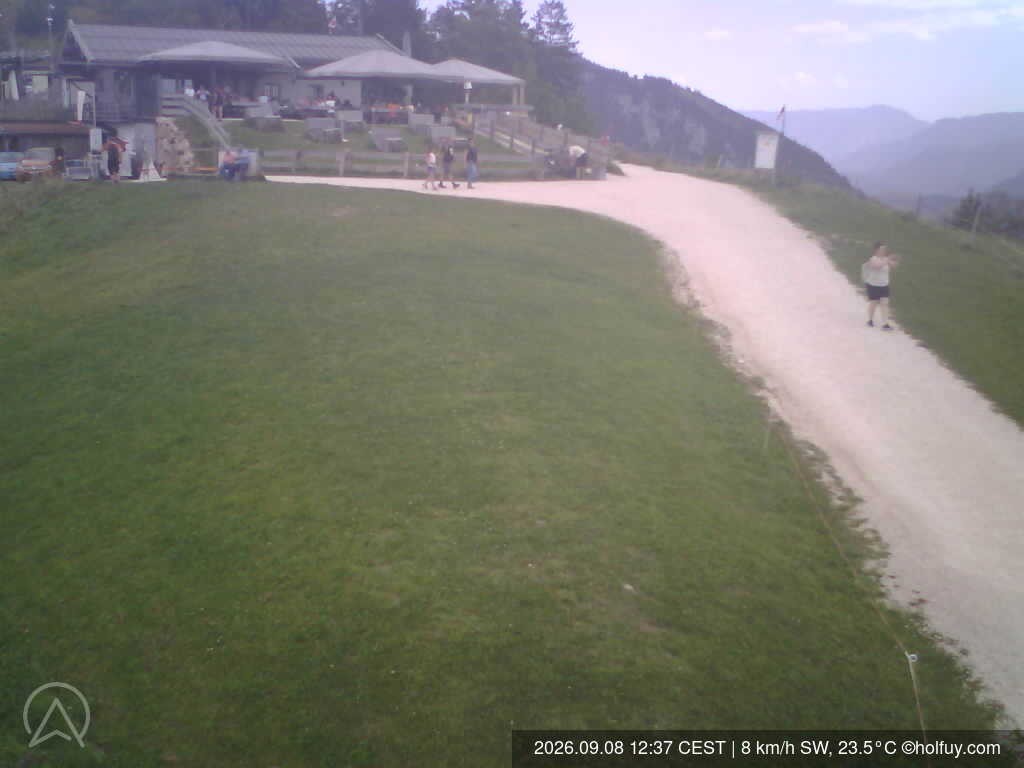 Archiv Foto Webcam Rauschberg in Ruhpolding - Startplatz Drachenflieger