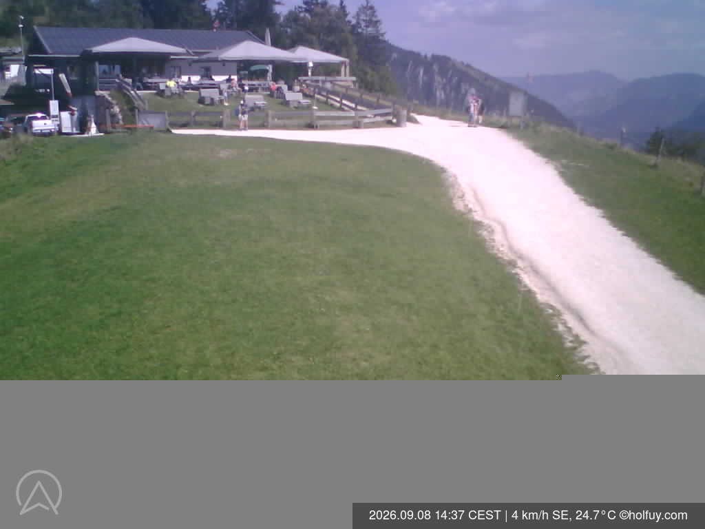 Archiv Foto Webcam Rauschberg in Ruhpolding - Startplatz Drachenflieger