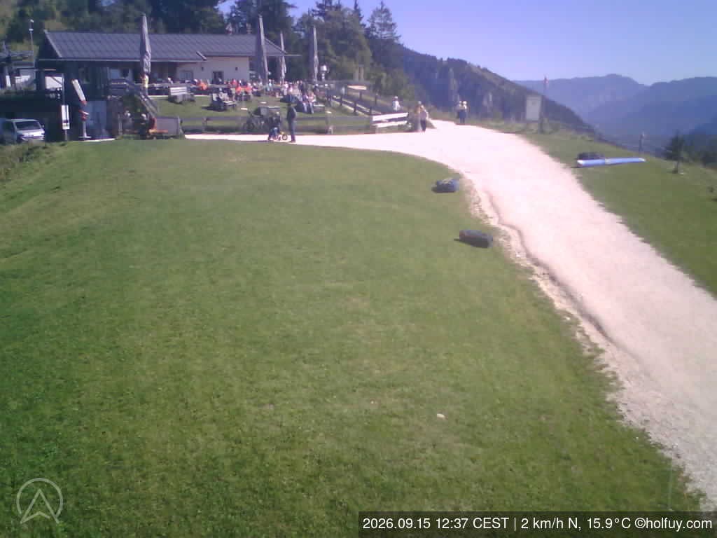 Archiv Foto Webcam Rauschberg in Ruhpolding - Startplatz Drachenflieger