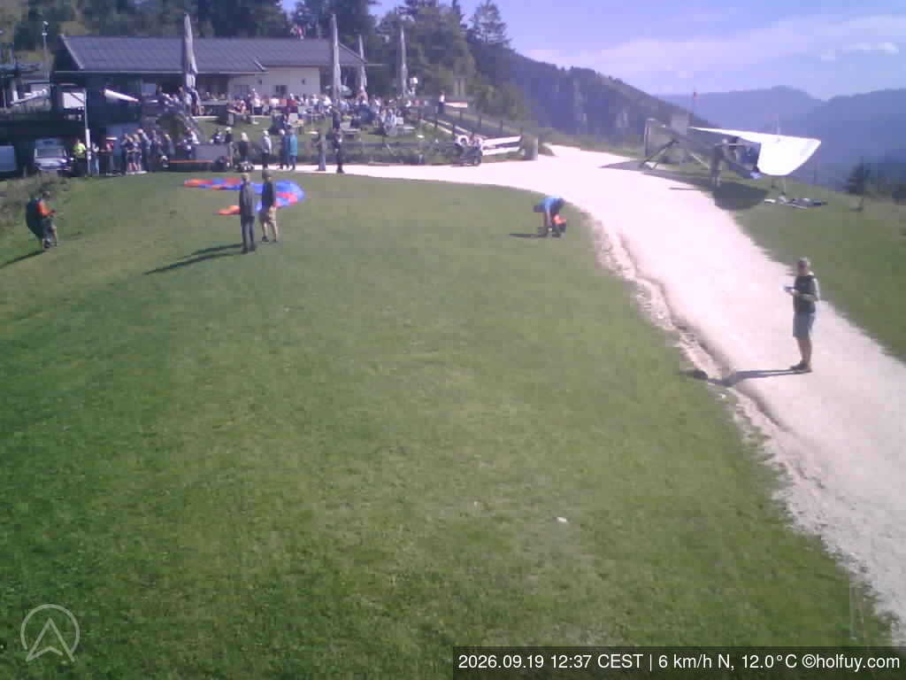 Archived image Webcam Mt. Rauschberg Hang Gliding