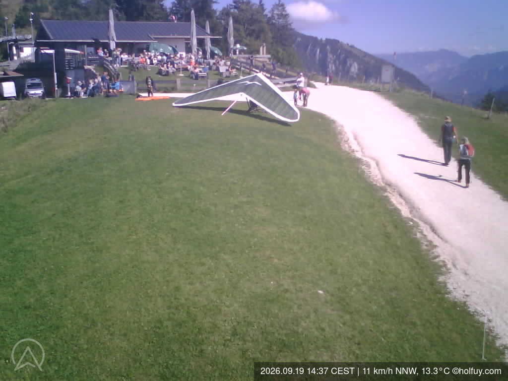 Archived image Webcam Mt. Rauschberg Hang Gliding