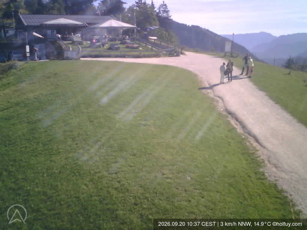 Archiv Foto Webcam Rauschberg in Ruhpolding - Startplatz Drachenflieger