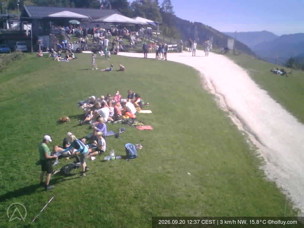 Archiv Foto Webcam Rauschberg in Ruhpolding - Startplatz Drachenflieger