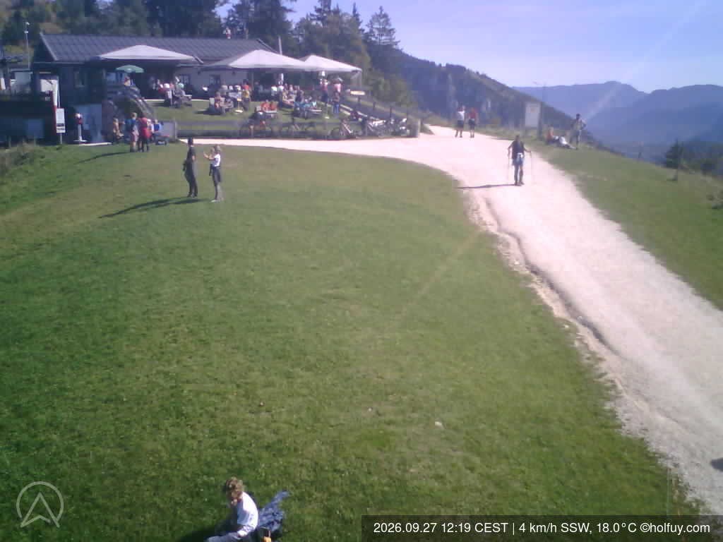 Archiv Foto Webcam Rauschberg in Ruhpolding - Startplatz Drachenflieger