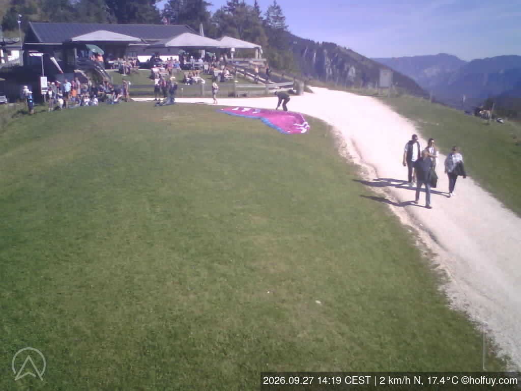 Archiv Foto Webcam Rauschberg in Ruhpolding - Startplatz Drachenflieger