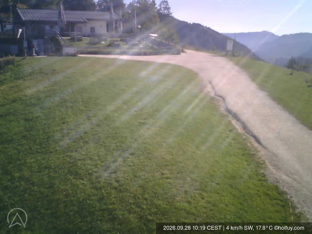 Archiv Foto Webcam Rauschberg in Ruhpolding - Startplatz Drachenflieger