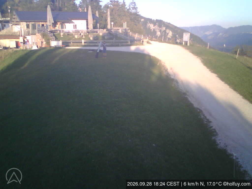 Archiv Foto Webcam Rauschberg in Ruhpolding - Startplatz Drachenflieger