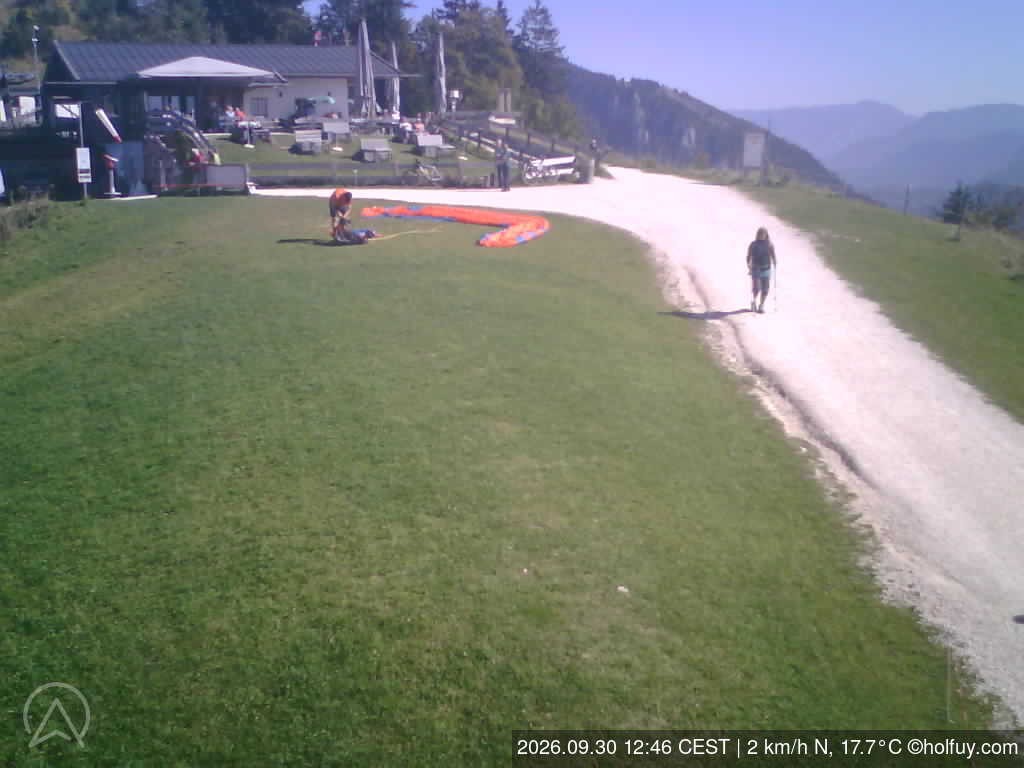 Archiv Foto Webcam Rauschberg in Ruhpolding - Startplatz Drachenflieger