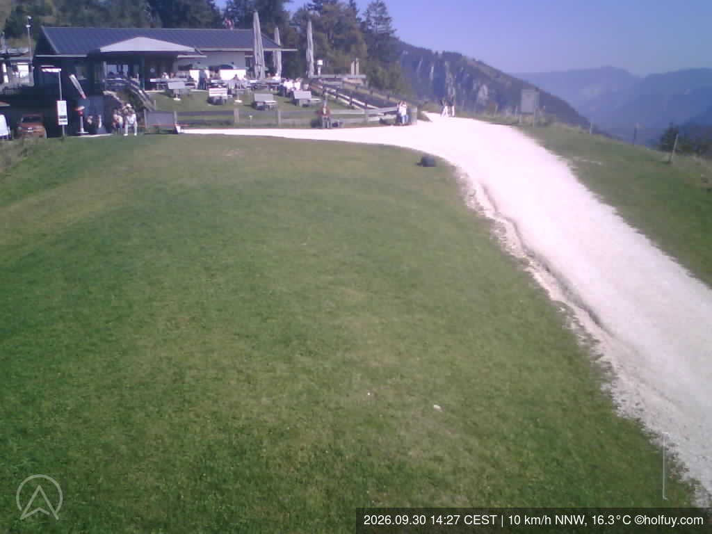 Archiv Foto Webcam Rauschberg in Ruhpolding - Startplatz Drachenflieger