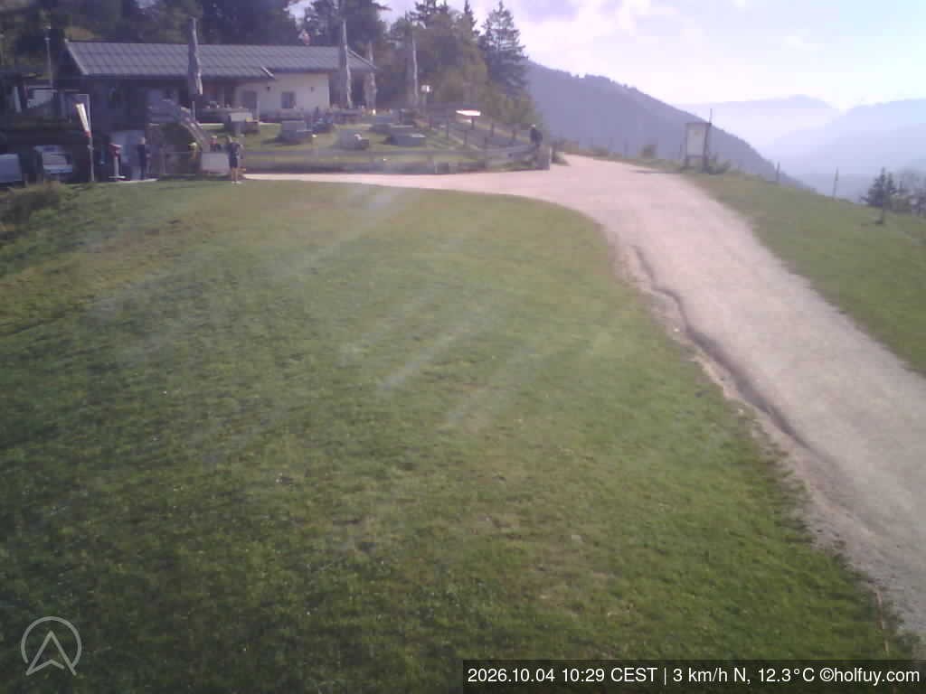 Archiv Foto Webcam Rauschberg in Ruhpolding - Startplatz Drachenflieger