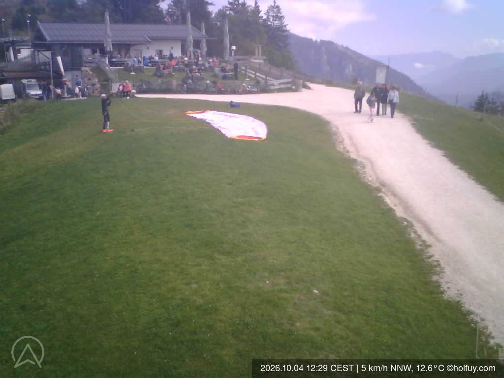Archiv Foto Webcam Rauschberg in Ruhpolding - Startplatz Drachenflieger