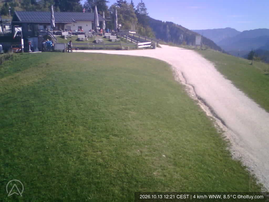 Archiv Foto Webcam Rauschberg in Ruhpolding - Startplatz Drachenflieger