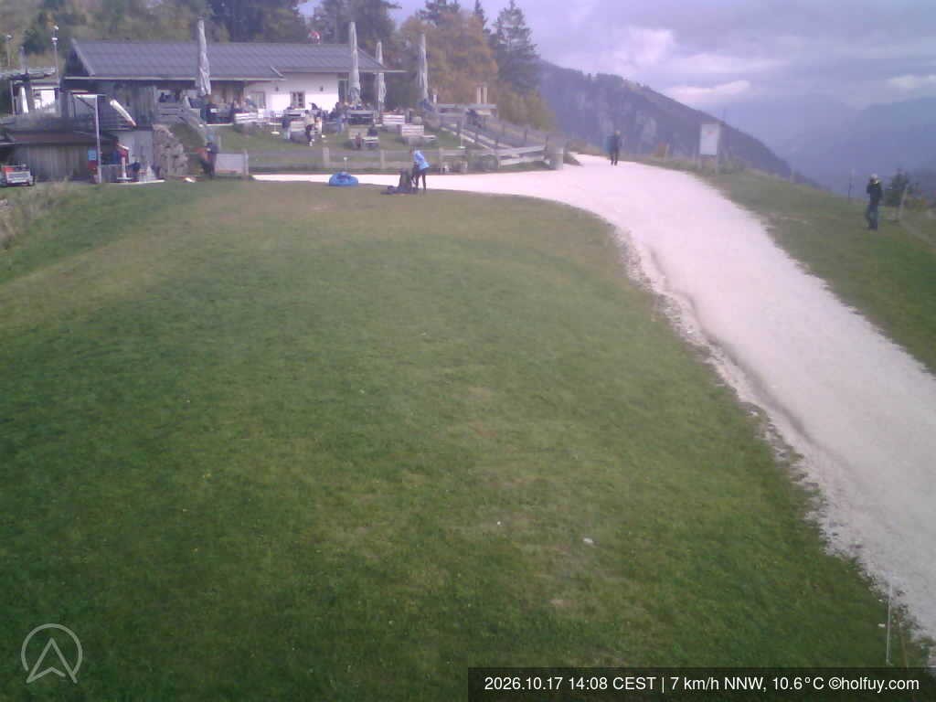 Archiv Foto Webcam Rauschberg in Ruhpolding - Startplatz Drachenflieger