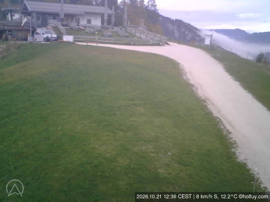 Archiv Foto Webcam Rauschberg in Ruhpolding - Startplatz Drachenflieger
