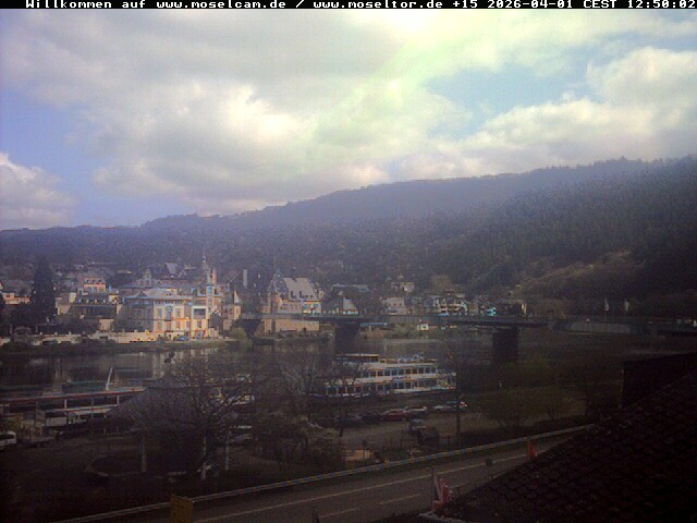 Archived image Webcam View to Traben-Trarbach
