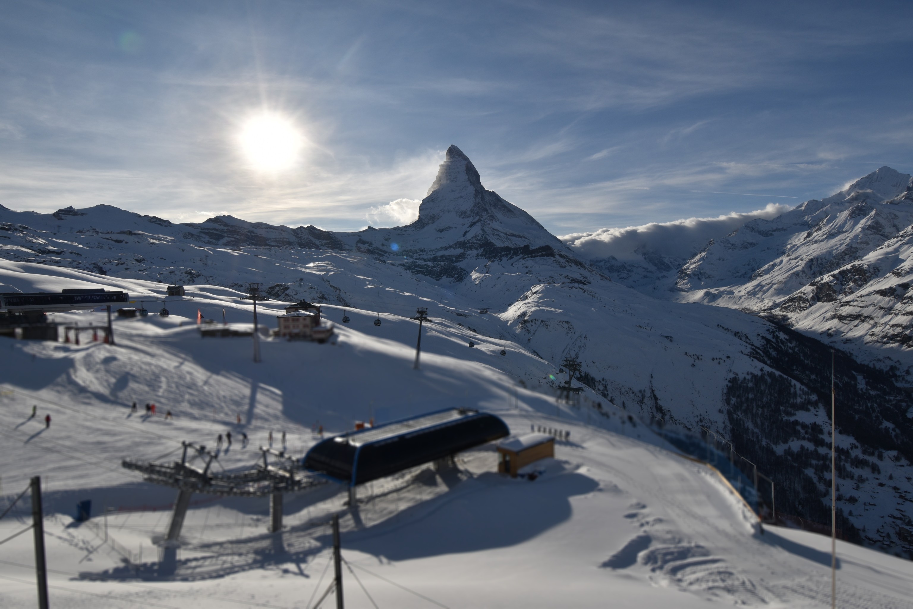 Archiv Foto Webcam Riffelberg Panorama Zermatt