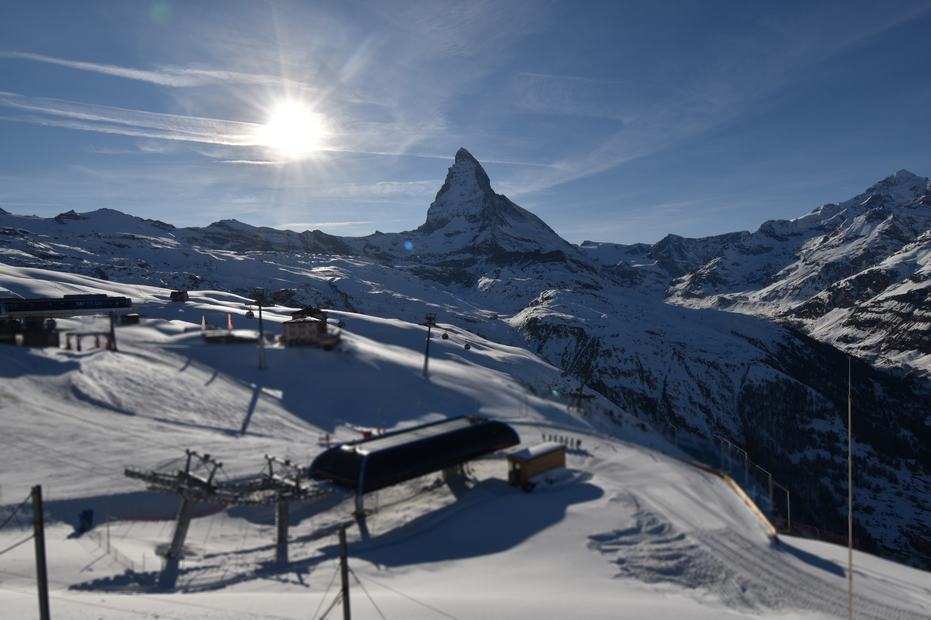Archiv Foto Webcam Riffelberg Panorama Zermatt