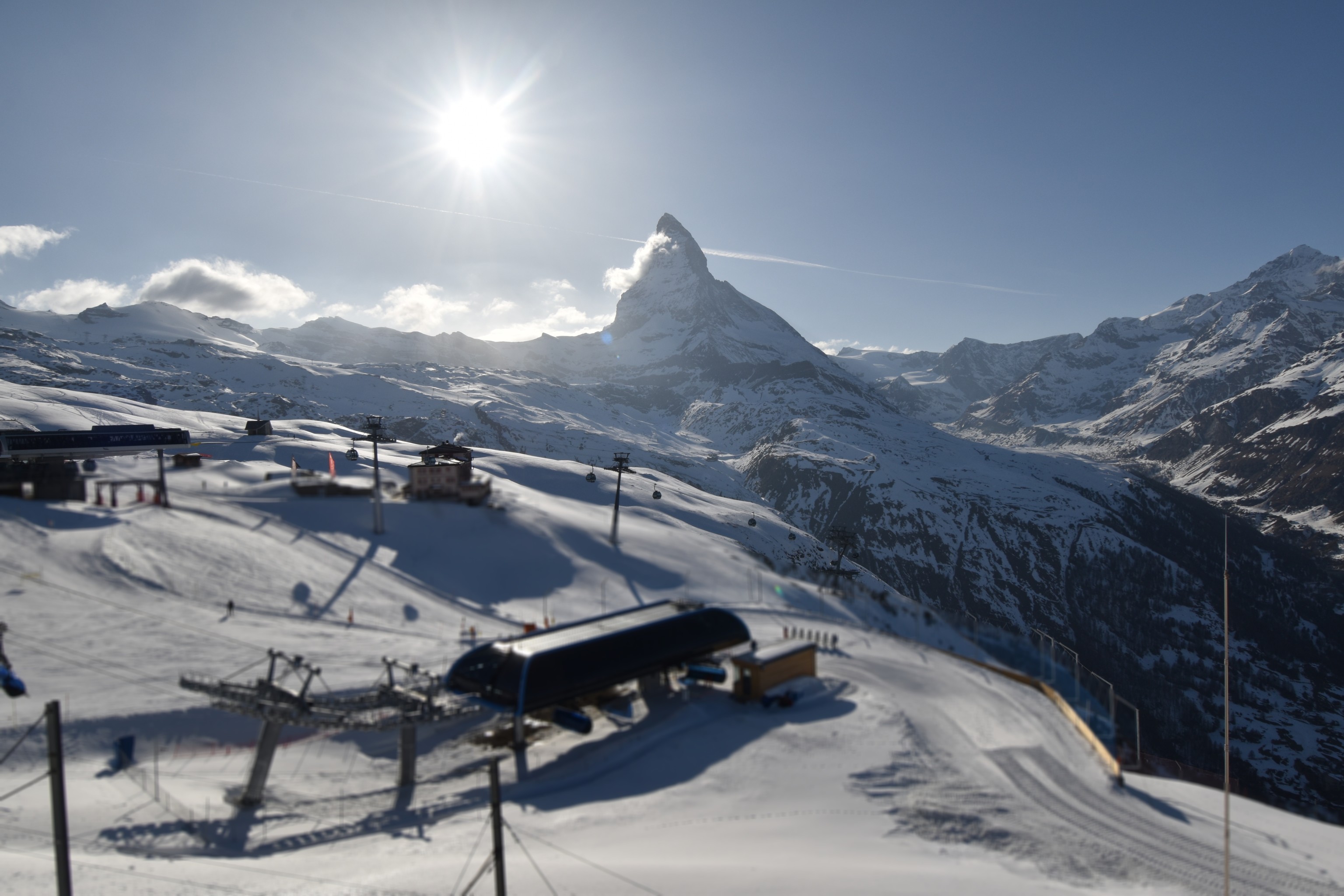 Archiv Foto Webcam Riffelberg Panorama Zermatt