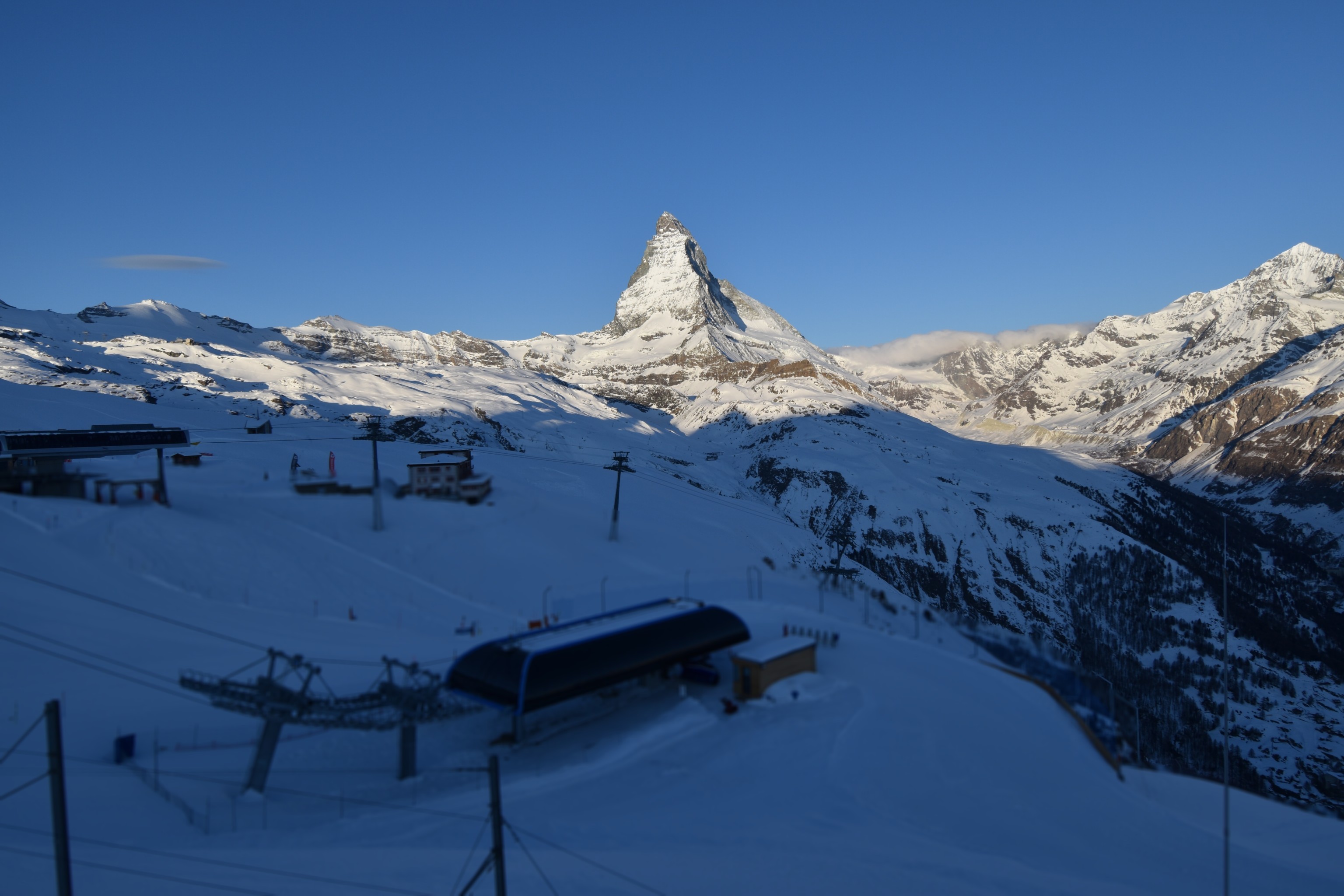 Archiv Foto Webcam Riffelberg Panorama Zermatt