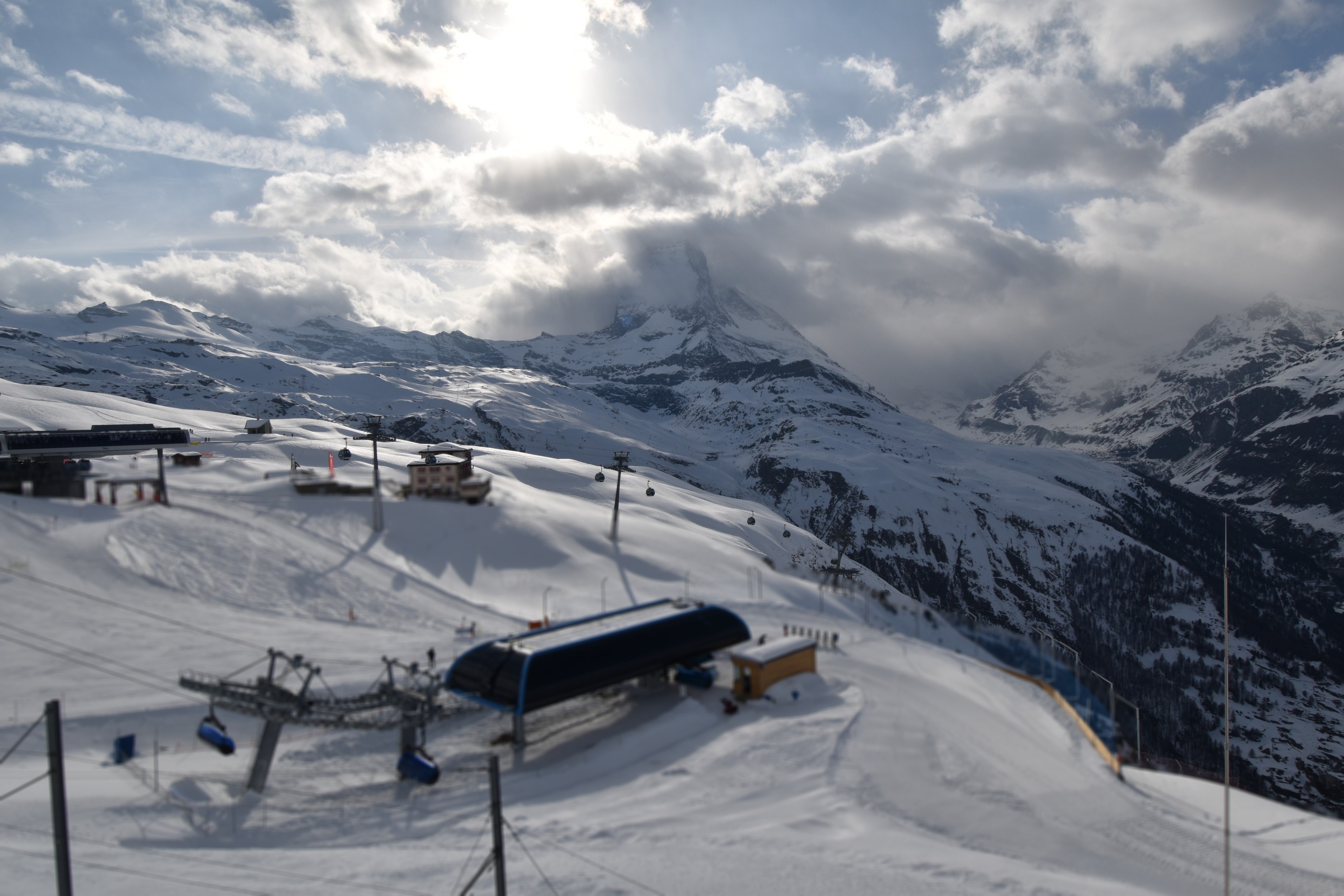 Archiv Foto Webcam Riffelberg Panorama Zermatt