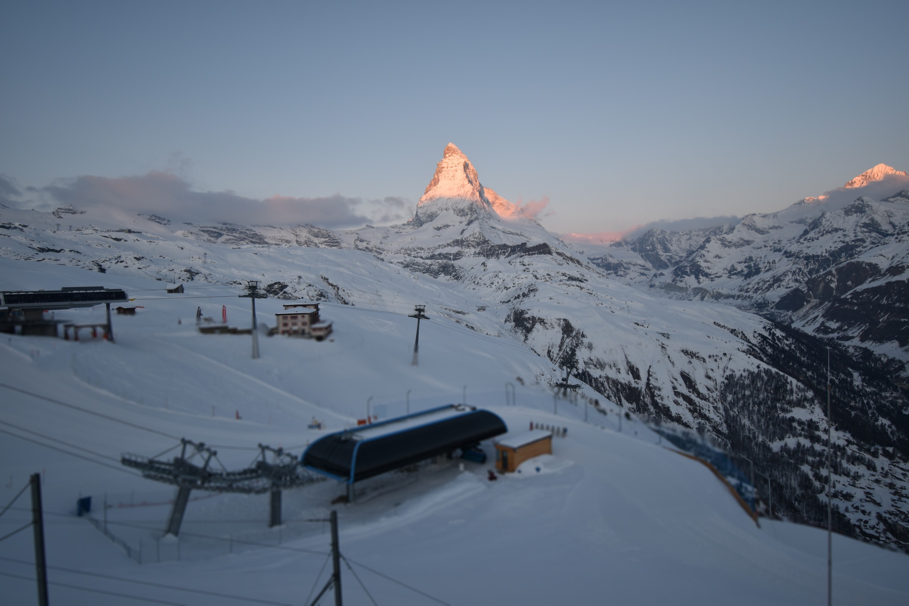 Archived image Webcam Riffelberg Panorama Zermatt