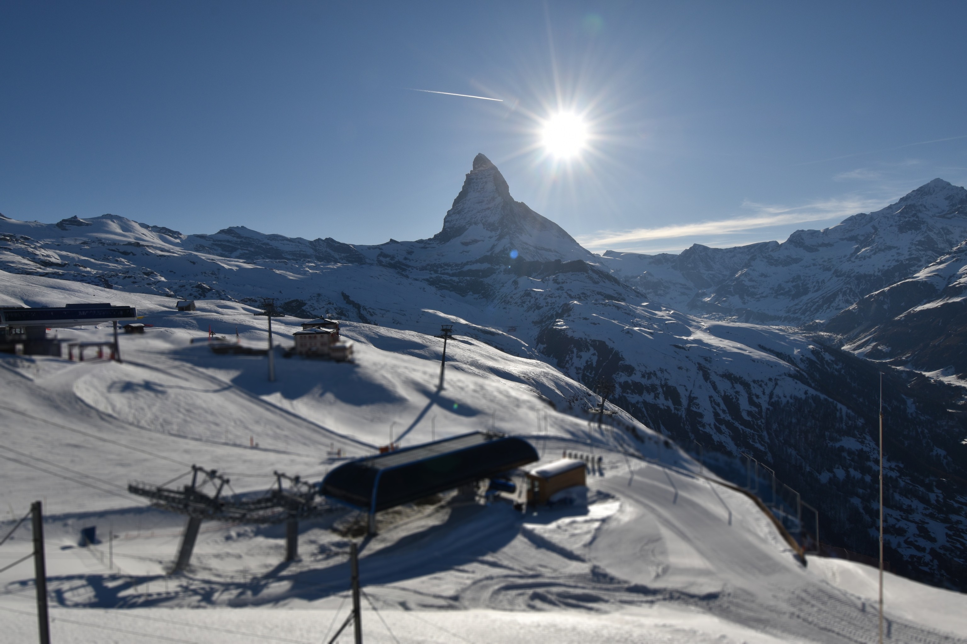 Archiv Foto Webcam Riffelberg Panorama Zermatt