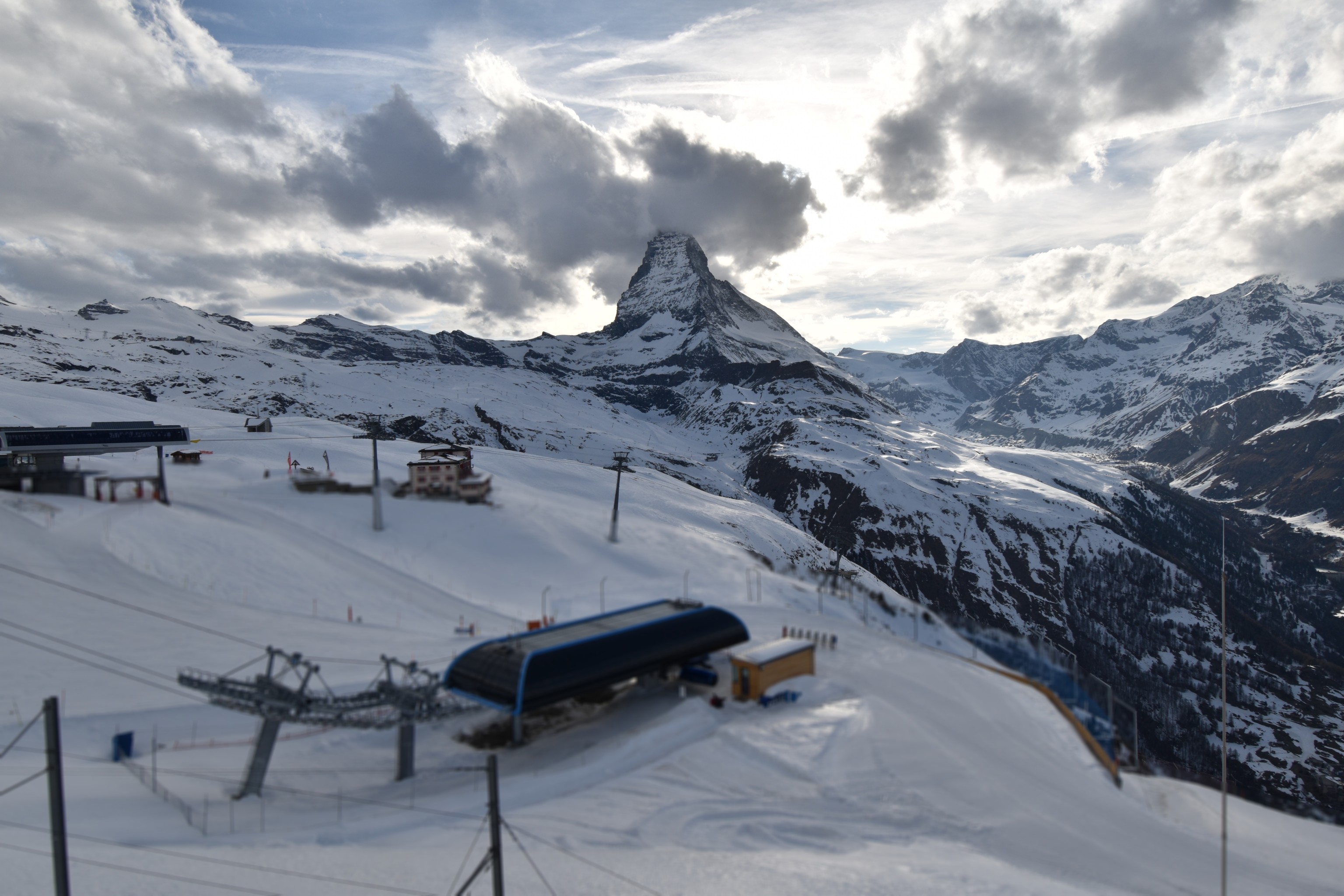 Archiv Foto Webcam Riffelberg Panorama Zermatt