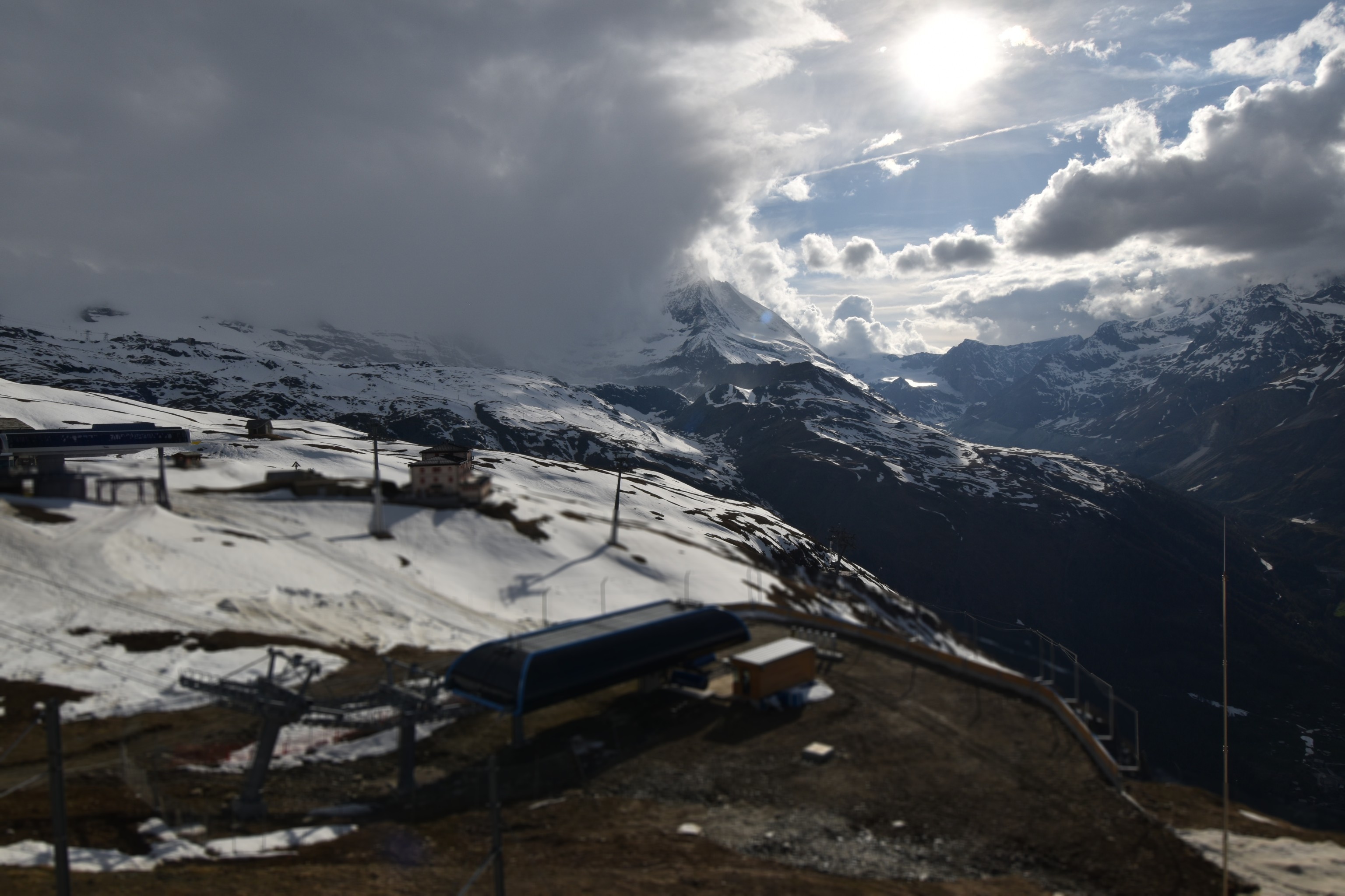 Archived image Webcam Riffelberg Panorama Zermatt