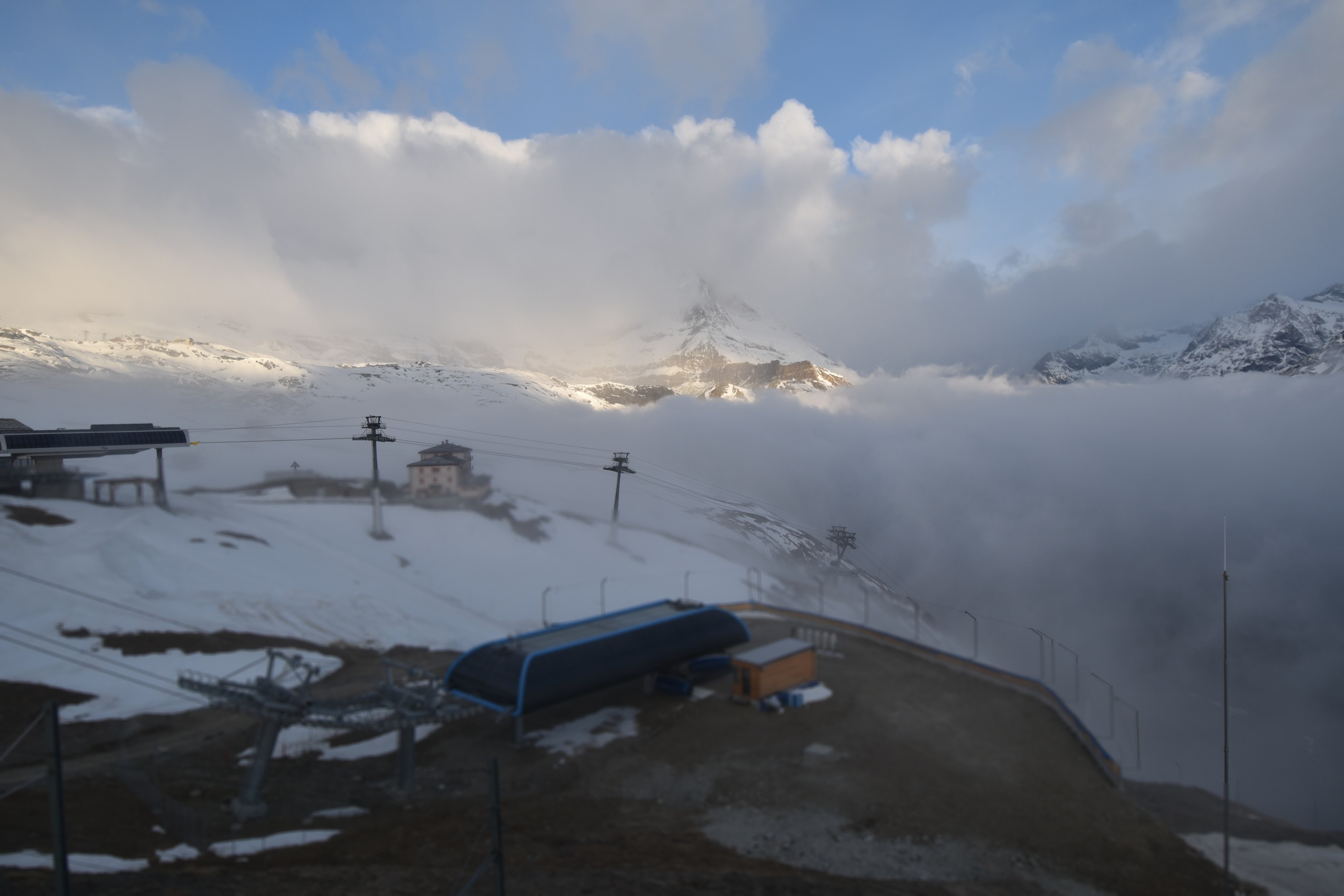 Archiv Foto Webcam Riffelberg Panorama Zermatt