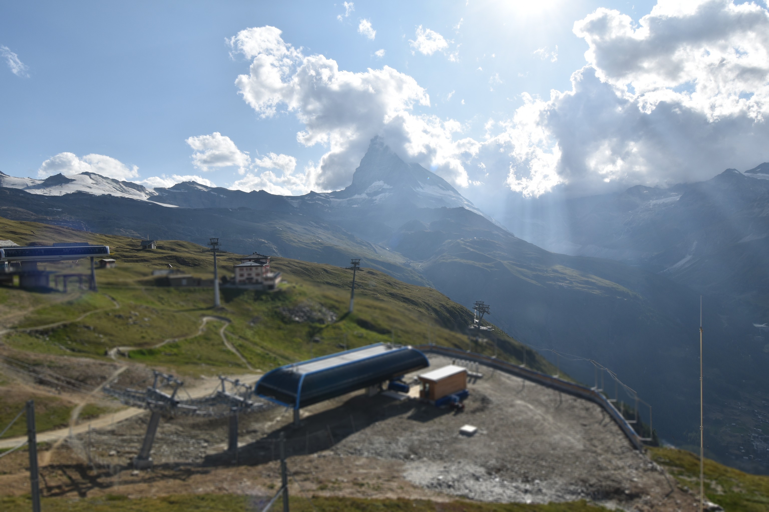 Archiv Foto Webcam Riffelberg Panorama Zermatt