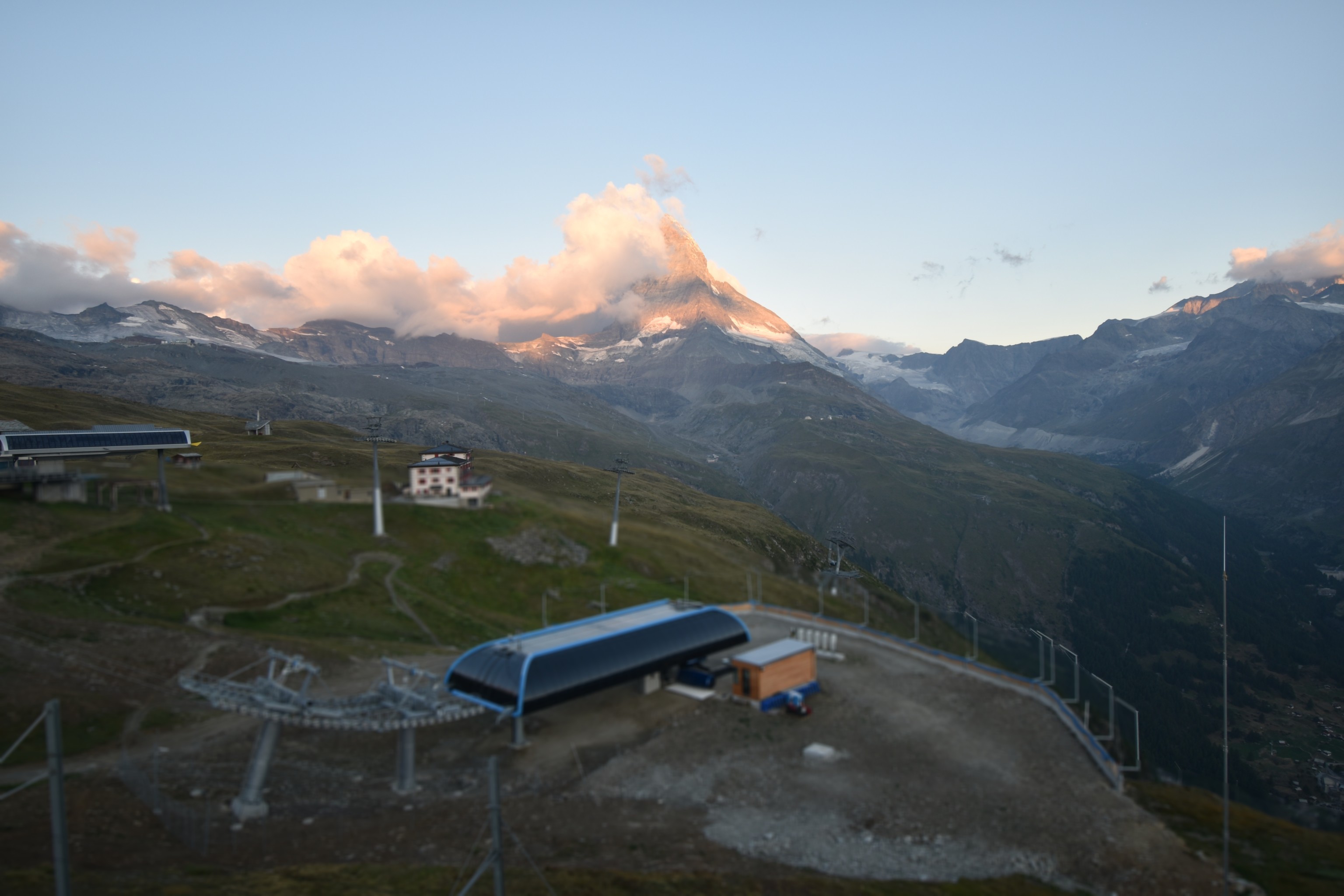 Archiv Foto Webcam Riffelberg Panorama Zermatt