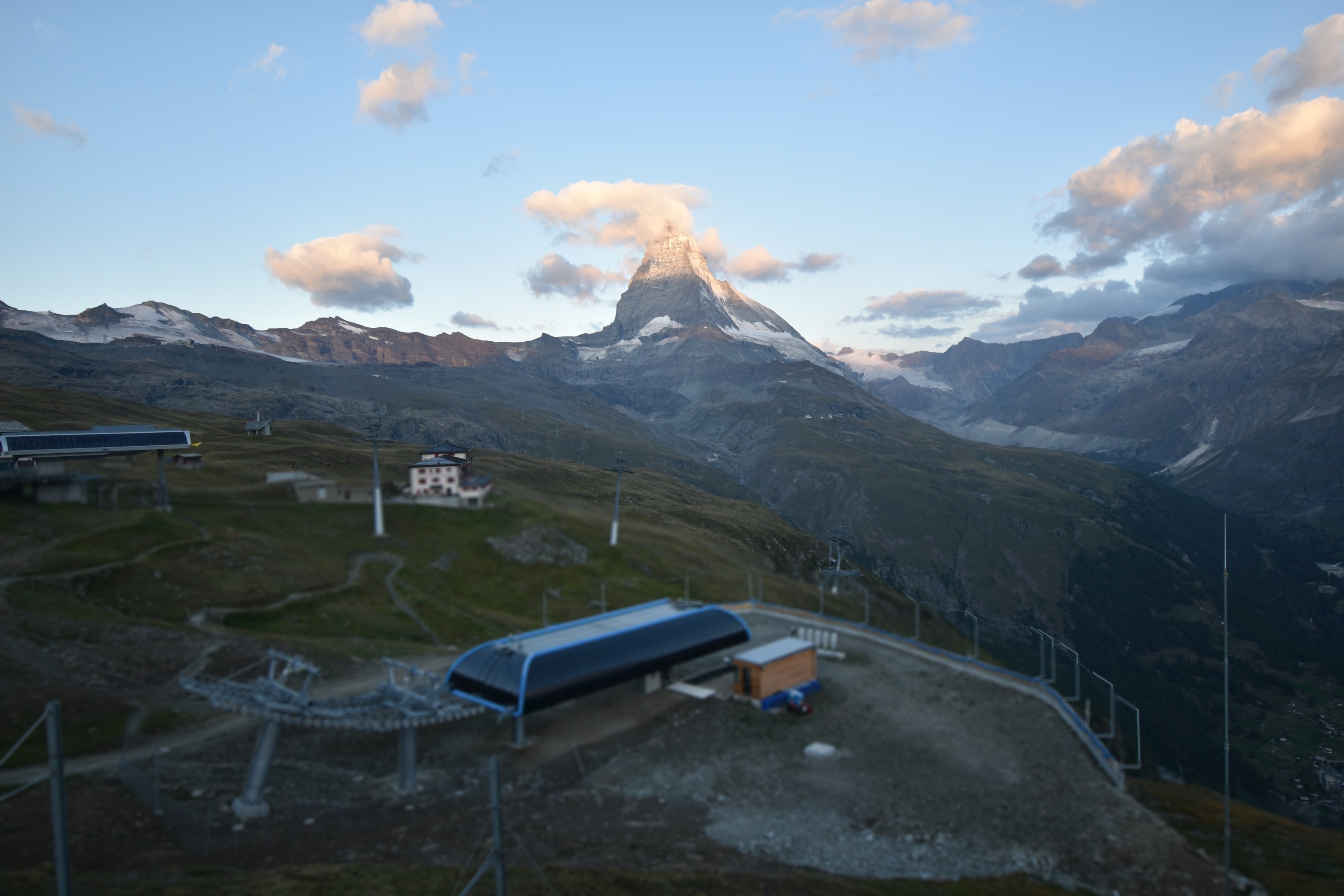 Archiv Foto Webcam Riffelberg Panorama Zermatt