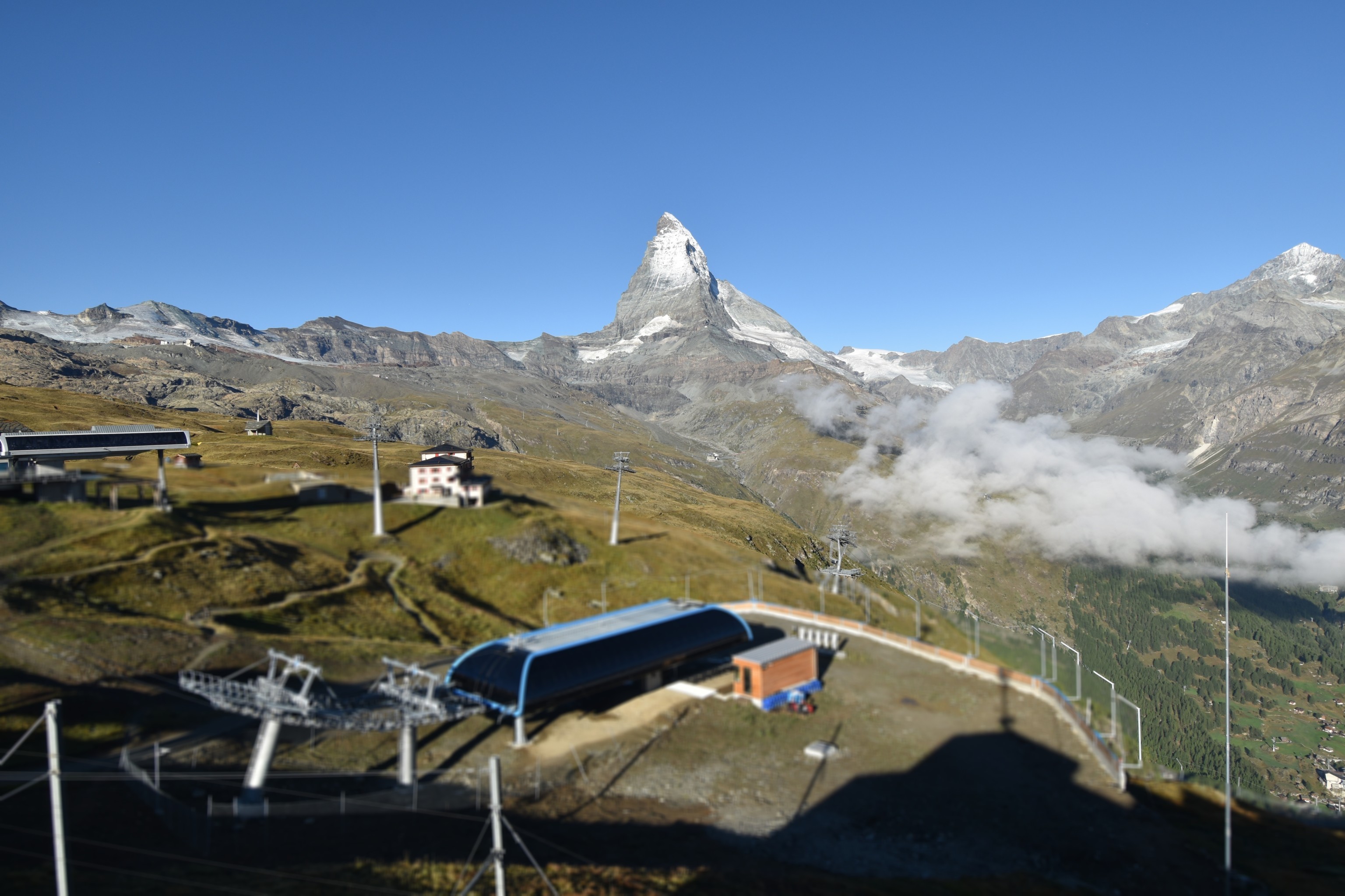 Archiv Foto Webcam Riffelberg Panorama Zermatt