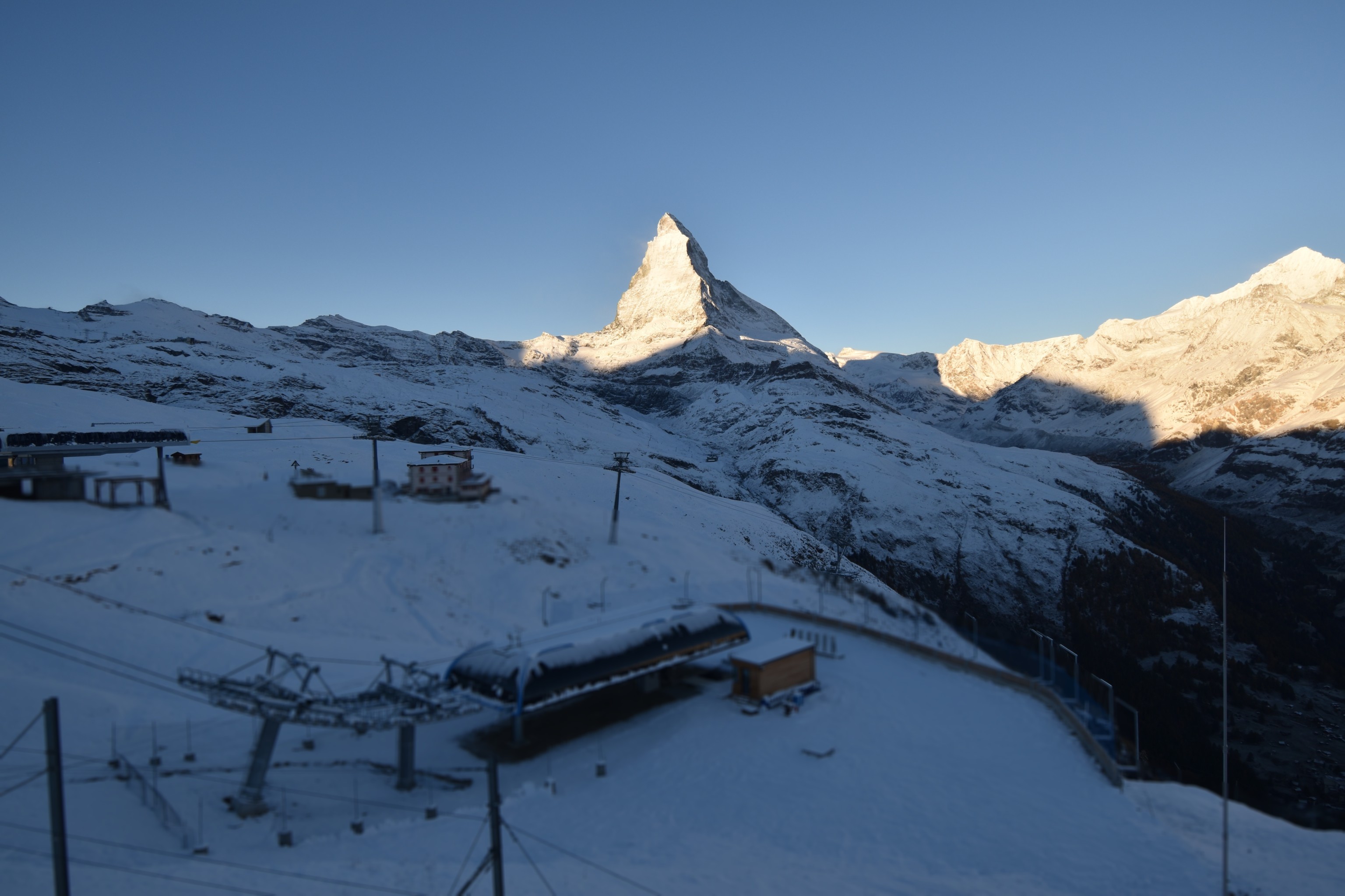 Archiv Foto Webcam Riffelberg Panorama Zermatt