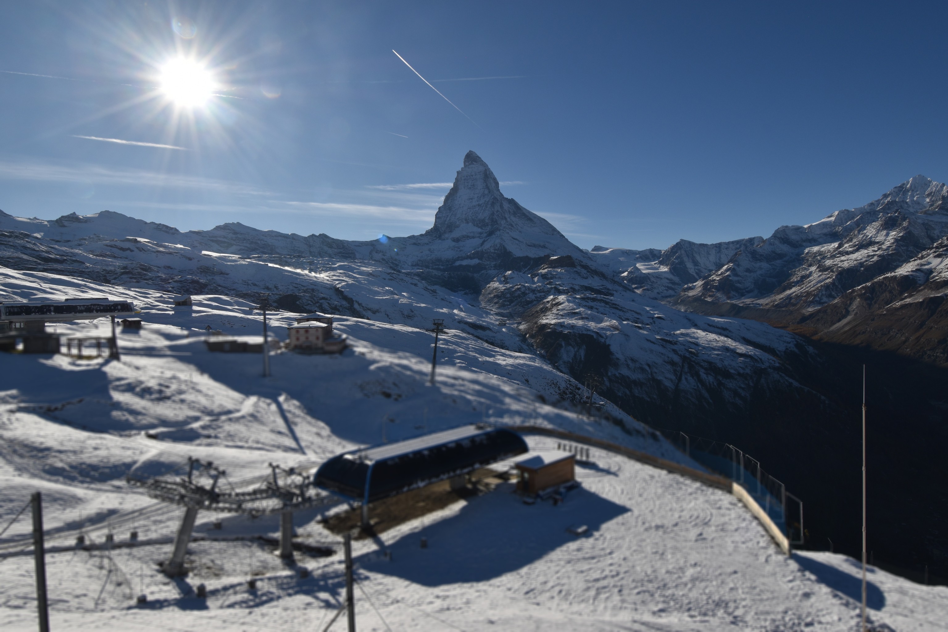 Archiv Foto Webcam Riffelberg Panorama Zermatt