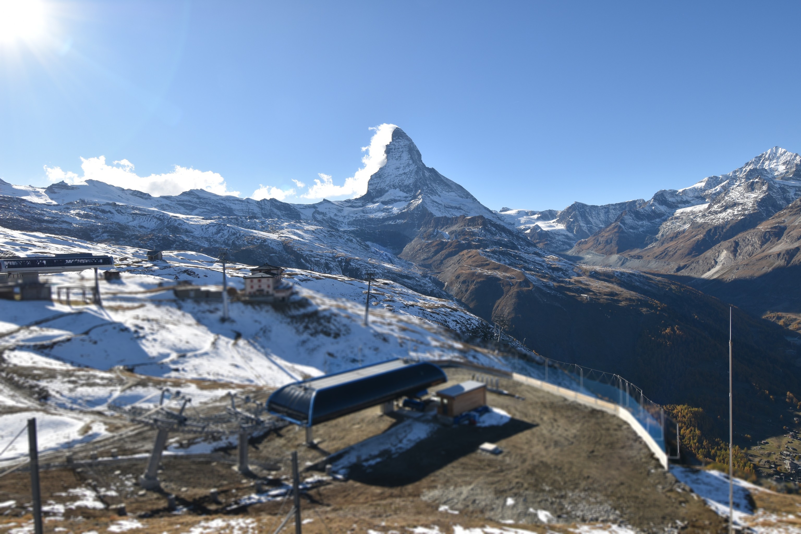 Archiv Foto Webcam Riffelberg Panorama Zermatt