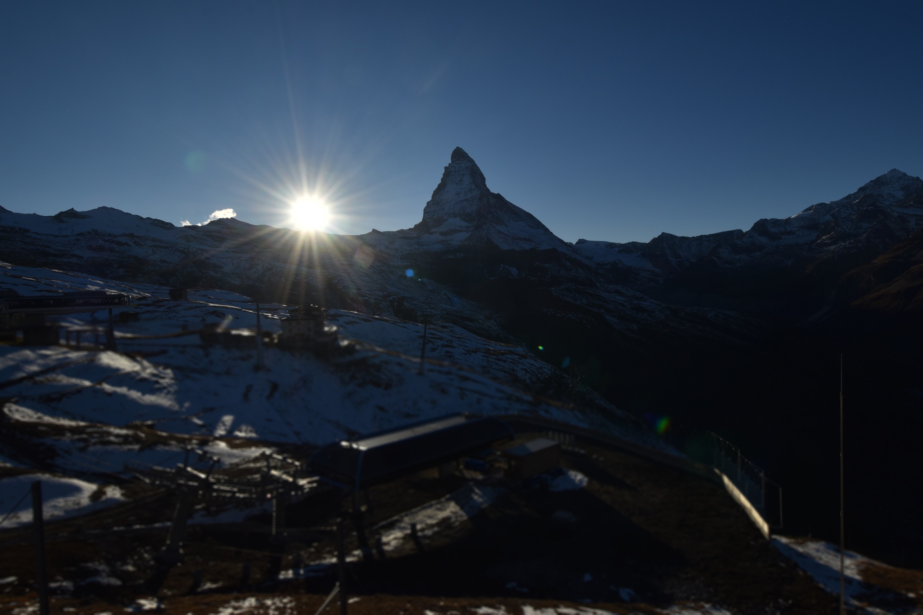 Archiv Foto Webcam Riffelberg Panorama Zermatt