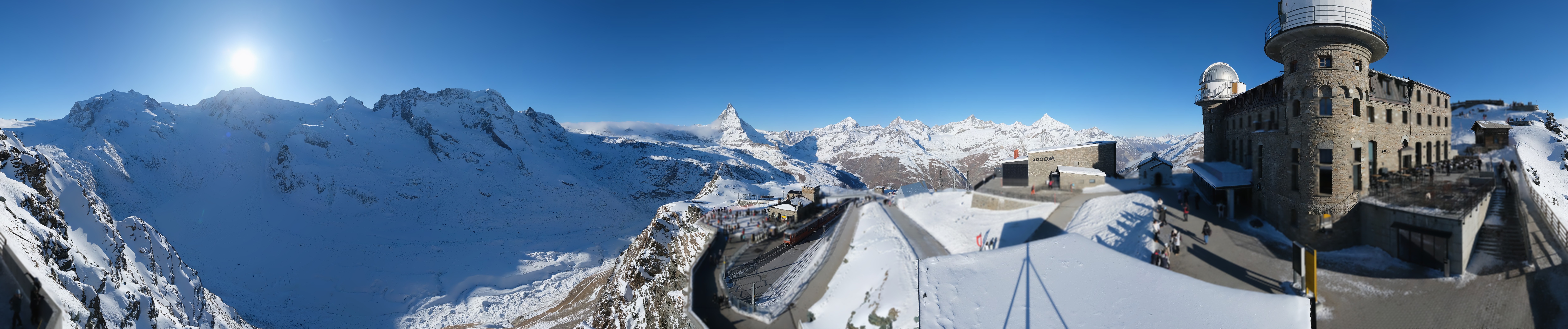 Archiv Foto Webcam Gornergrat Kulm Zermatt