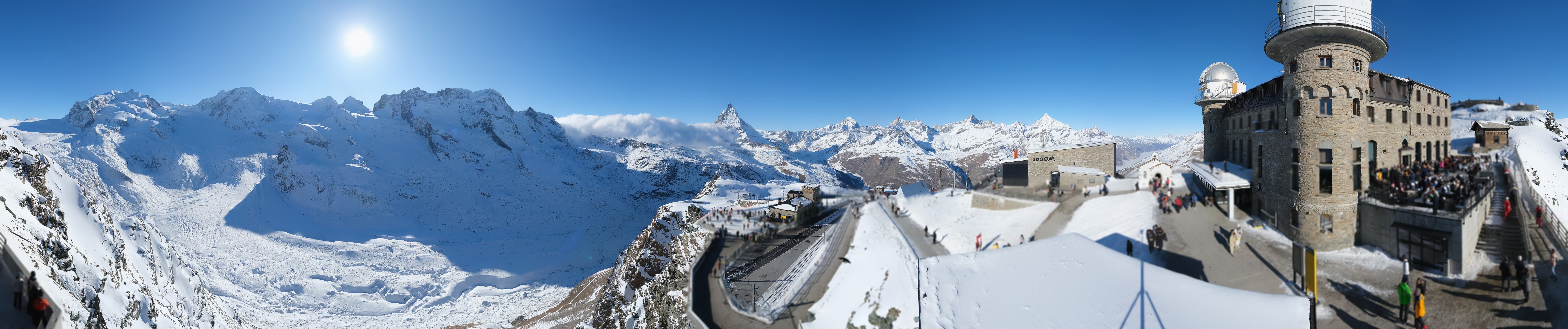 Archiv Foto Webcam Gornergrat Kulm Zermatt