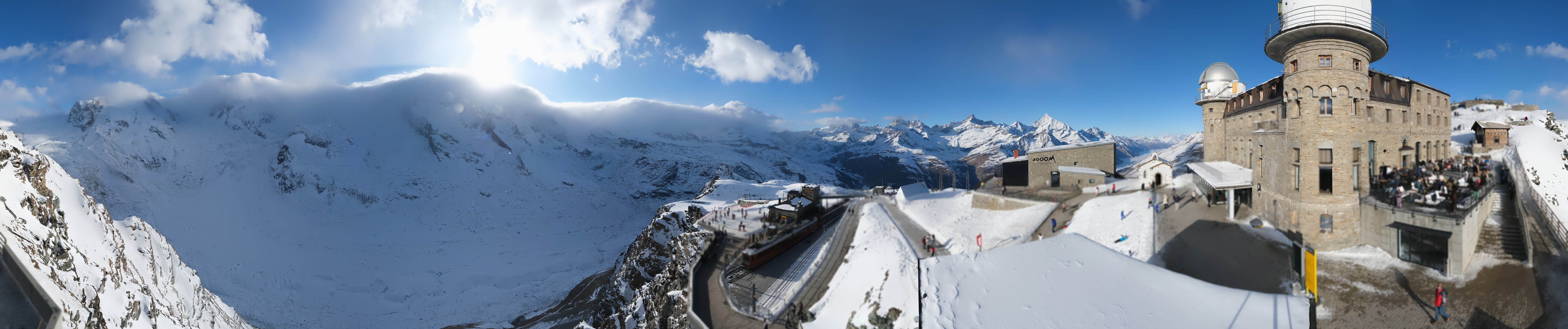 Archiv Foto Webcam Gornergrat Kulm Zermatt
