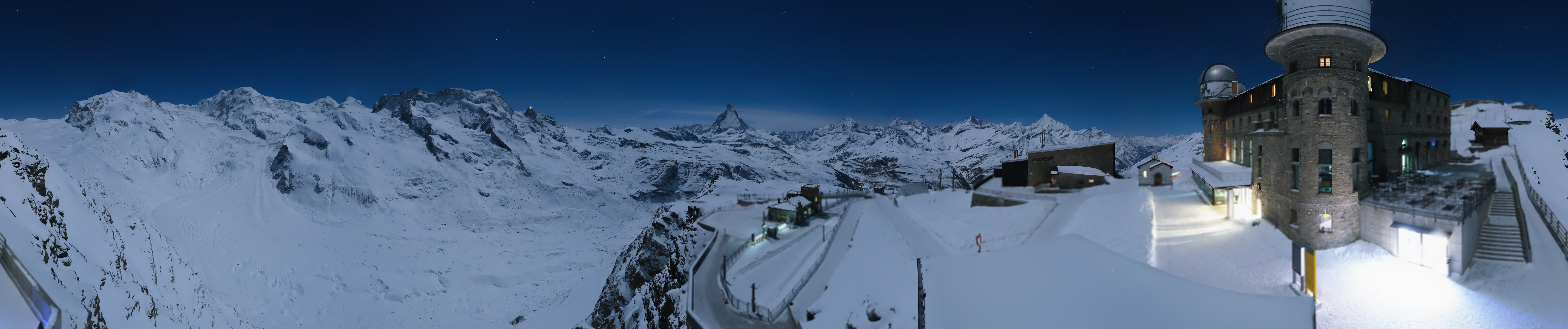 Archived image Webcam Gornergrat Kulm Zermatt