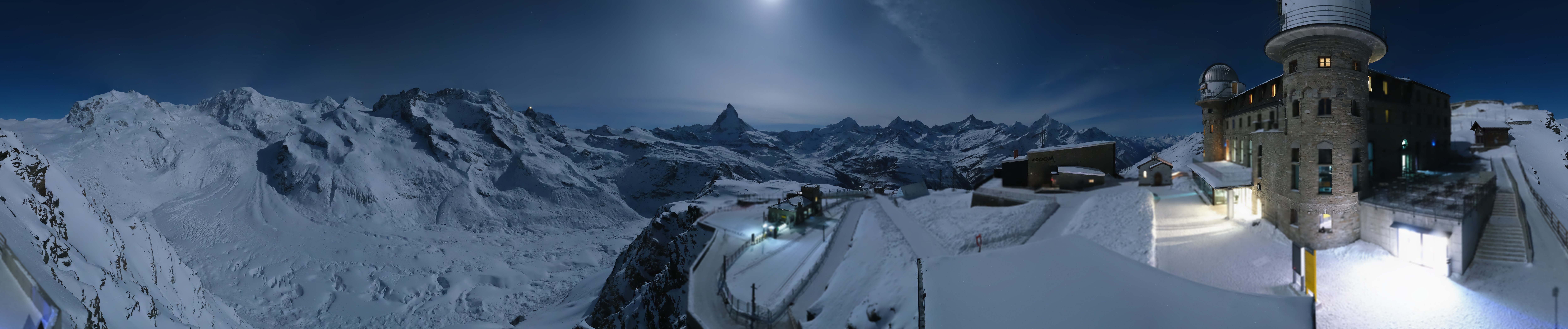 Archived image Webcam Gornergrat Kulm Zermatt