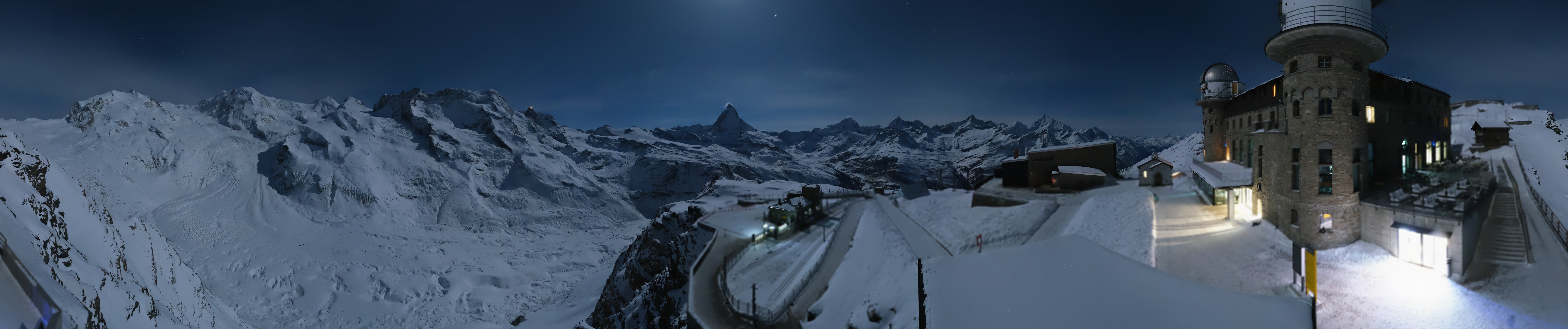 Archived image Webcam Gornergrat Kulm Zermatt